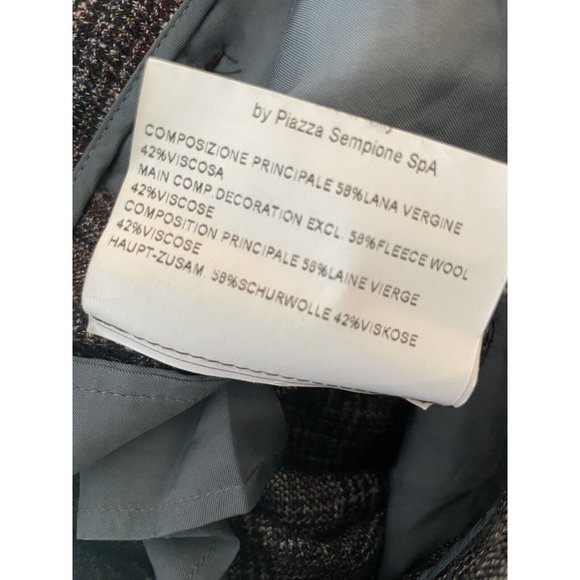 Piazza Sempione Flora Wool Blend Trouser Pants Women’s Size IT 40 Made In Italy - Picture 9 of 9